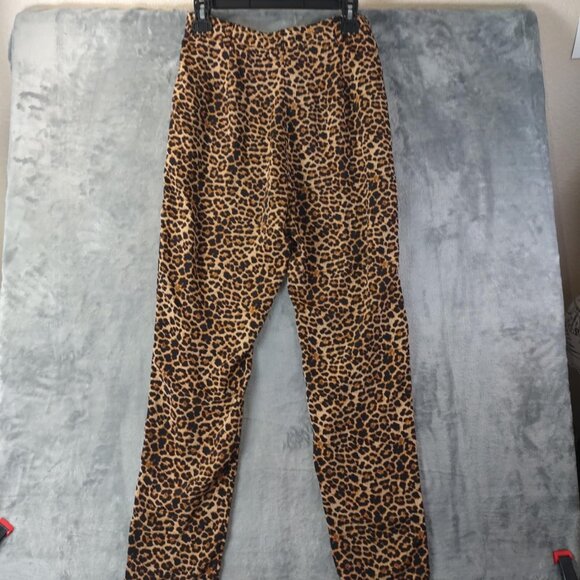 NA-KD Women's Size 38Leopard Print High-Waisted Statement Y2K revival glam Pants - Picture 3 of 9